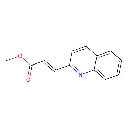 Methyl 3-quinolin-2-ylprop-2-enoate structure