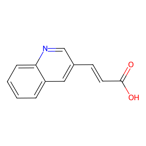 3-Quinolineacrylic acid structure