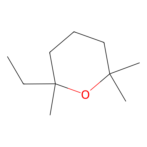 2-Ethyl-2,6,6-trimethyloxane structure