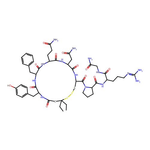 Argipressin, 1-(beta-mercapto-beta,beta-diethylpropionic acid)- structure