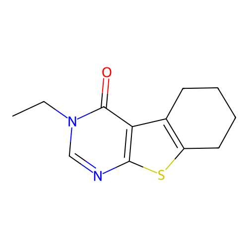 3-ethyl-5,6,7,8-tetrahydro[1]benzothieno[2,3-d]pyrimidin-4(3H)-one structure
