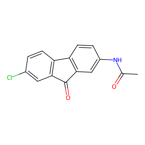 N-(7-Chloro-9-oxo-9H-fluoren-2-yl)ethanimidic acid structure