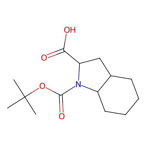 1-(tert-Butoxycarbonyl)octahydro-1H-indole-2-carboxylic acid structure