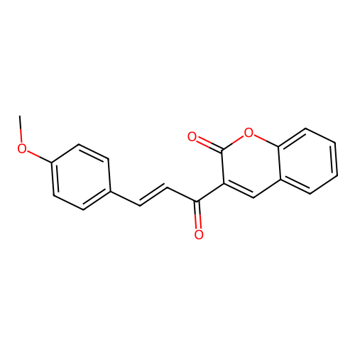 3-(4-Methoxycinnamoyl)-2H-1-benzopyran-2-one structure