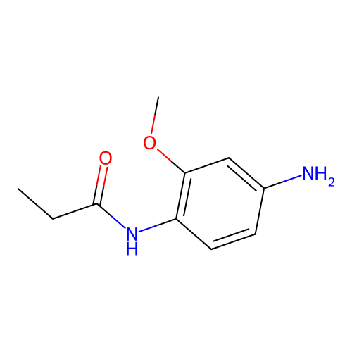 N-(4-amino-2-methoxyphenyl)propanamide structure