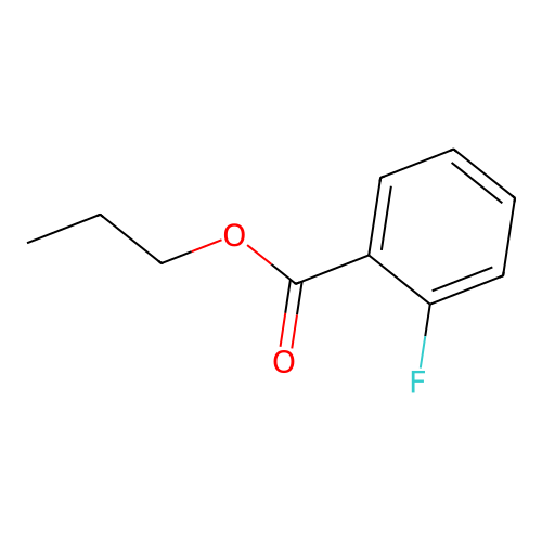 Propyl 2-fluorobenzoate structure