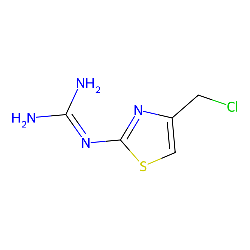 2-(4-(Chloromethyl)thiazol-2-YL)guanidine structure