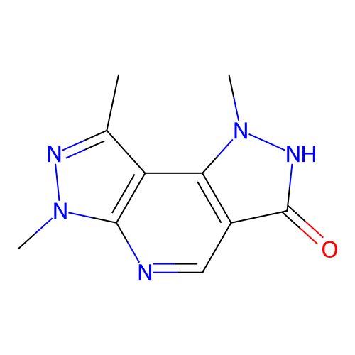 1,6,8-Trimethyl-1,2,3,6-tetrahydrodipyrazolo[3,4-b:3,4-d]pyridin-3-one structure