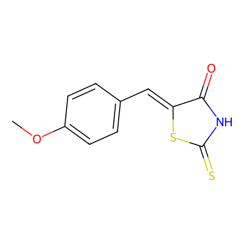 5-(p-Methoxybenzylidene)rhodanine structure