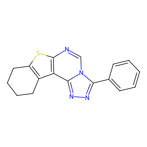 3-phenyl-8,9,10,11-tetrahydro[1]benzothieno[3,2-e][1,2,4]triazolo[4,3-c]pyrimidine structure