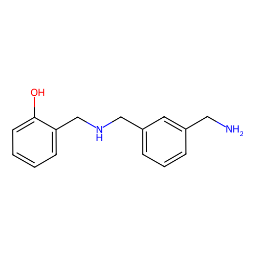 ((((3-(Aminomethyl)phenyl)methyl)amino)methyl)phenol structure