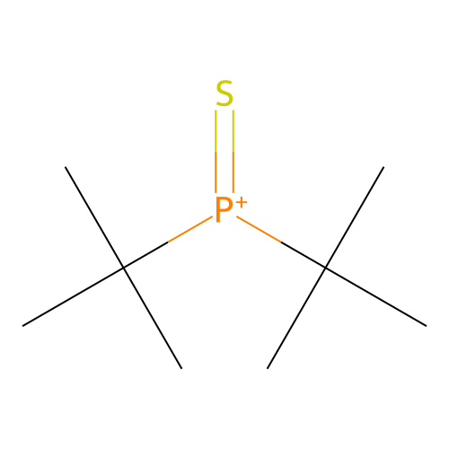 Ditert-butyl(sulfanylidene)phosphanium structure