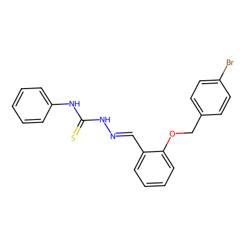 1-[[2-[(4-Bromophenyl)methoxy]phenyl]methylideneamino]-3-phenylthiourea structure
