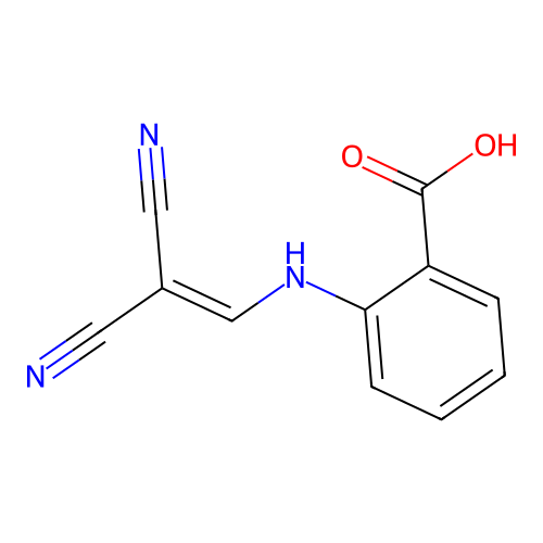 2-(2,2-dicyanoethenylamino)benzoic Acid structure
