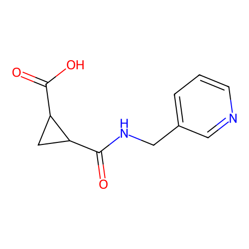 2-(pyridin-3-ylmethylcarbamoyl)cyclopropane-1-carboxylic Acid structure