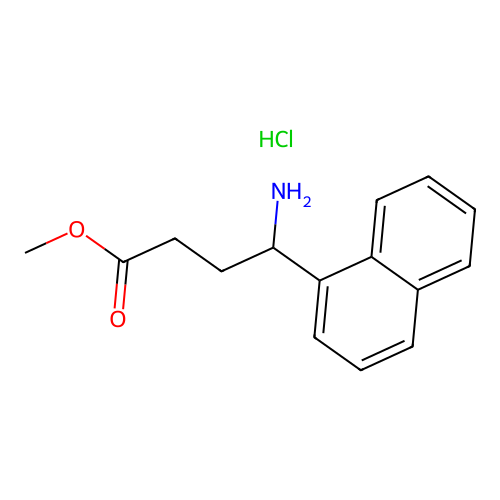 Methyl 4-amino-4-naphthalen-1-yl-butyrate hydrochloride structure