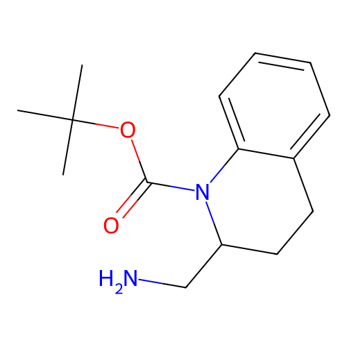 2-Aminomethyl-1-N-Boc-1,2,3,4-tetrahydroquinoline structure