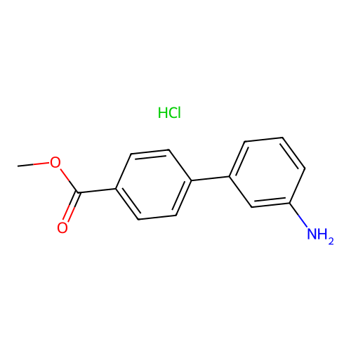 3'-Aminobiphenyl-4-carboxylic acid methyl ester hydrochloride structure