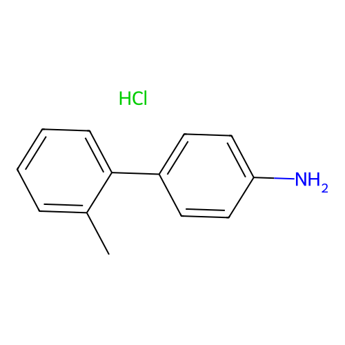 (2'-Methylbiphenyl-4-yl)amine hydrochloride structure