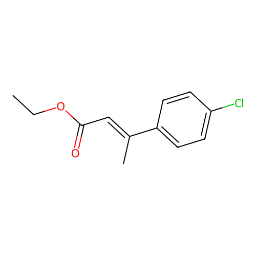 Ethyl 3-(4-chlorophenyl)but-2-enoate structure