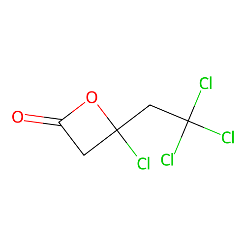4-Chloro-4-(2,2,2-trichloroethyl)oxetan-2-one structure