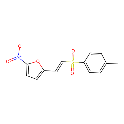 2-[2-(4-Methylphenyl)sulfonylethenyl]-5-nitrofuran structure
