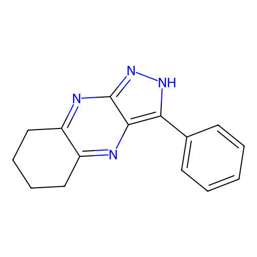 3-phenyl-5,6,7,8-tetrahydro-2H-pyrazolo[4,3-b]quinoxaline structure
