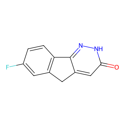 3H-Indeno(1,2-c)pyridazin-3-one, 2,5-dihydro-7-fluoro- structure