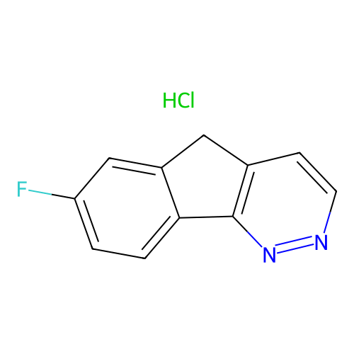 5H-Indeno(1,2-c)pyridazine, 7-fluoro-, monohydrochloride structure