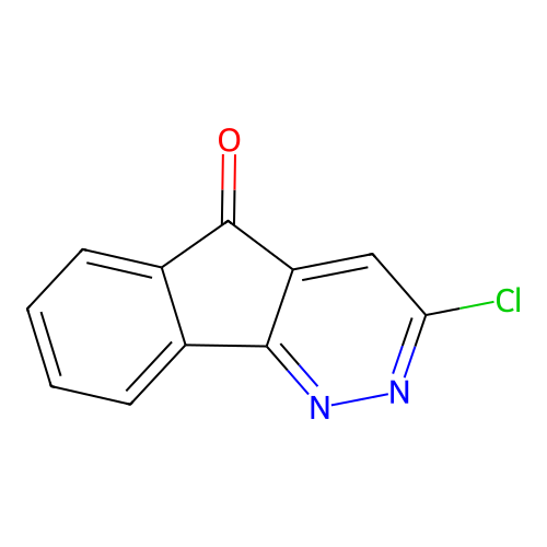 5H-Indeno(1,2-c)pyridazin-5-one, 3-chloro- structure