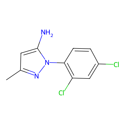 1-(2,4-Dichlorophenyl)-3-methyl-1H-pyrazol-5-amine structure