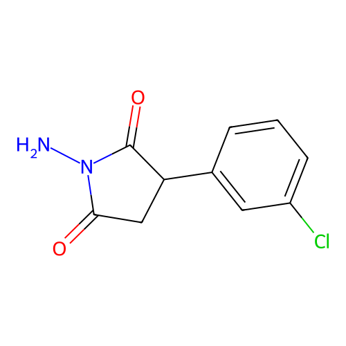 N-氨基-2-(间氯苯基)琥珀酰亚胺 structure