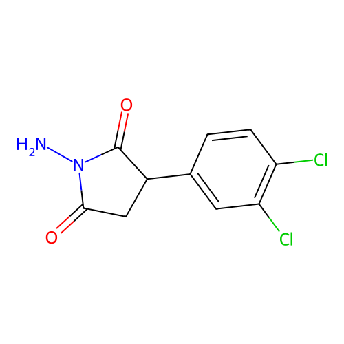 1-Amino-3-(3,4-dichlorophenyl)pyrrolidine-2,5-dione structure