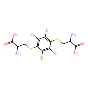 L-Cysteine, S,S'-(2,3,5,6-tetrachloro-1,4-phenylene)bis- structure