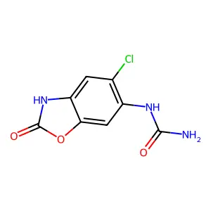 Urea, (5-chloro-2,3-dihydro-2-oxo-6-benzoxazolyl)- structure