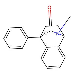 1,5-Ethano-3H-2-benzazepin-3-one, 1,2,4,5-tetrahydro-2-methyl-5-phenyl- structure