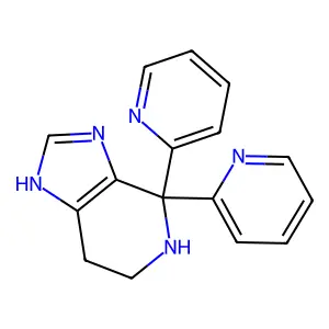 1H-Imidazo(4,5-c)pyridine, 4,5,6,7-tetrahydro-4,4-di-2-pyridinyl- structure