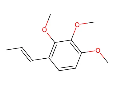Propenyltrimethoxybenzol structure
