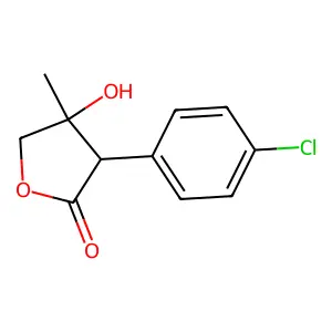 3-(4-Chlorophenyl)-4-hydroxy-4-methyloxolan-2-one structure