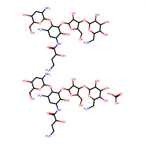 3-氨基羟基苯甲酰-脱氧巴龙胺 structure