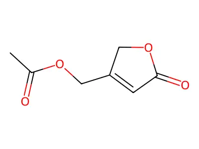 4-(Acetoxymethyl)-2(5H)-furanone structure