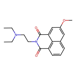 N-(2-(二乙氨基)乙基)-3-甲氧基萘二甲酰亚胺 structure
