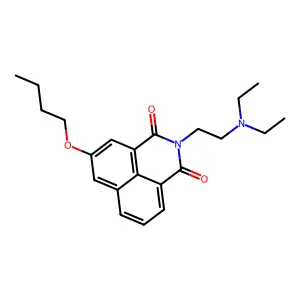 3-丁氧基-N-(2-(二乙氨基)乙基)萘二甲酰亚胺 structure