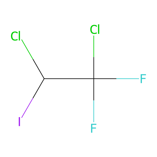 1,2-Dichloro-2,2-difluoro-1-iodoethane structure