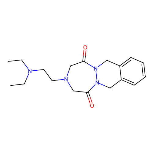 3-(2-(Diethylamino)ethyl)-3,4,7,12-tetrahydro-1H-(1,2,5)triazepino(1,2-b)phthalazine-1,5(2H)-dione structure