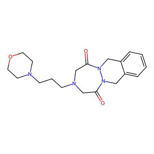 3-(3-(4-Morpholinyl)propyl)-3,4,7,12-tetrahydro-1H-(1,2,5)triazepino(1,2-b)phthalazine-1,5(2H)-dione structure
