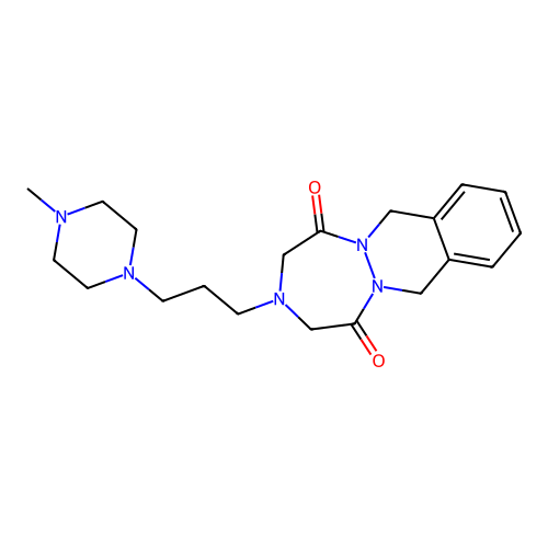 3-(3-(4-Methyl-1-piperazinyl)propyl)-3,4,7,12-tetrahydro-1H-(1,2,5)triazepino(1,2-b)phthalazine-1,5(2H)-dione structure