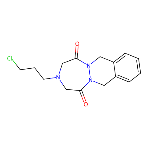 3-(3-Chloropropyl)-3,4,7,12-tetrahydro-1H-(1,2,5)triazepino(1,2-b)phthalazine-1,5(2H)-dione structure