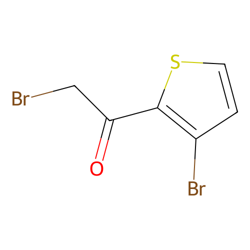 2-Bromo-1-(3-bromothiophen-2-yl)ethan-1-one structure