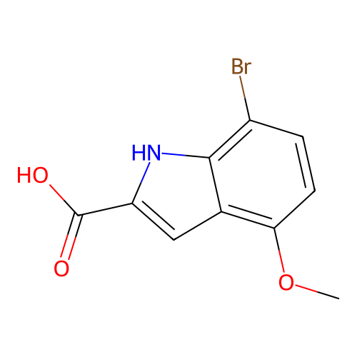 7-bromo-4-methoxy-1H-indole-2-carboxylic Acid structure